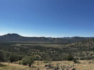 View of West Texas mountains and plains