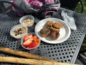 Early Morning To-Go Breakfast from Alpine Bed and Breakfast for guests heading out on a West Texas day trip.