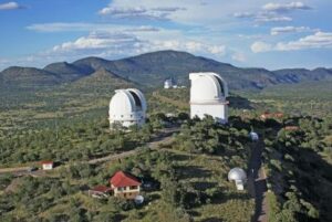 Aerial view of the McDonald Observatory
