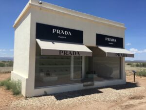 The Prada Marfa store outside of Marfa TX